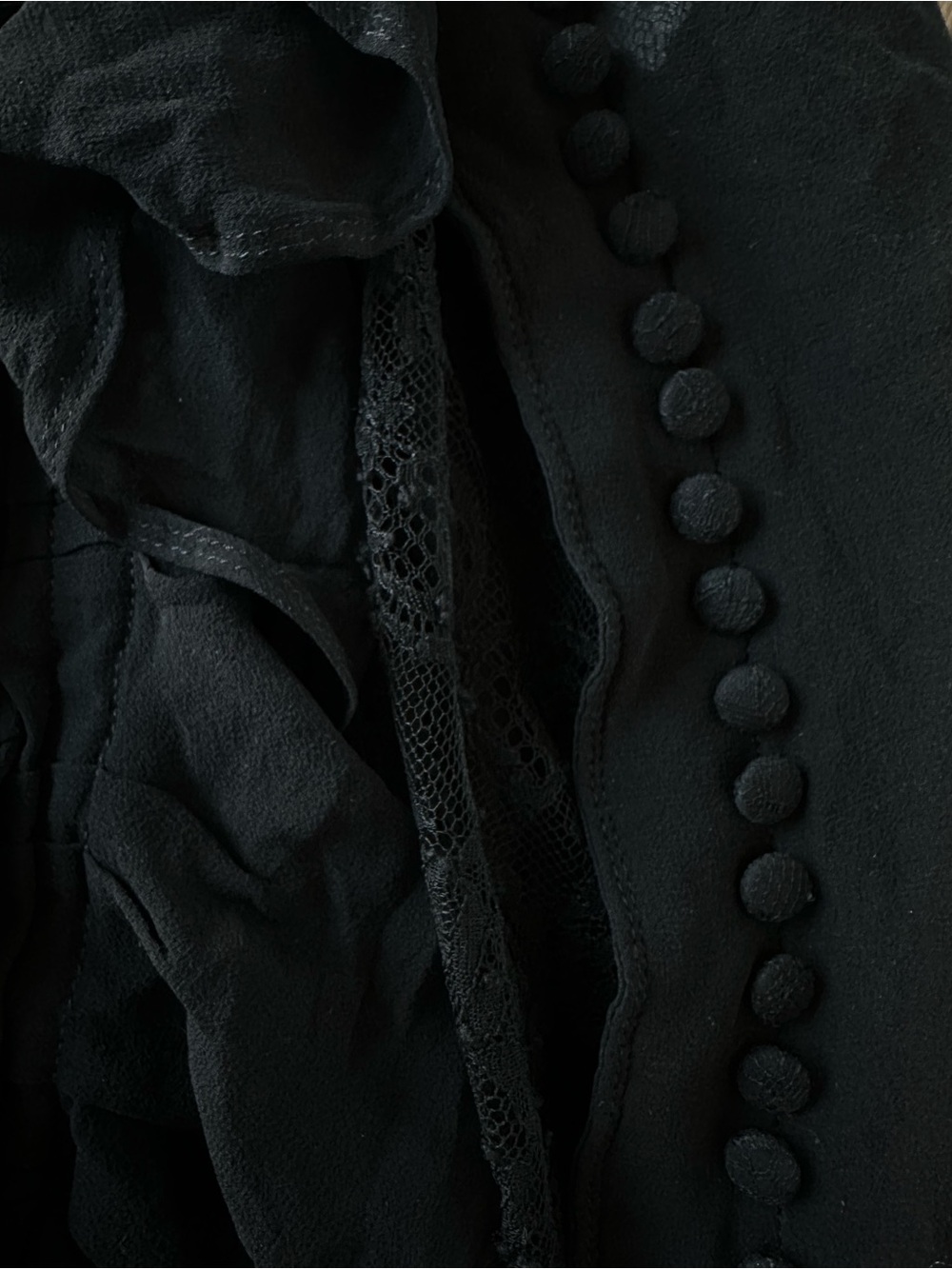 YSL Vintage Delicate Ruffle Silk Skirt - Picture 2 of 4